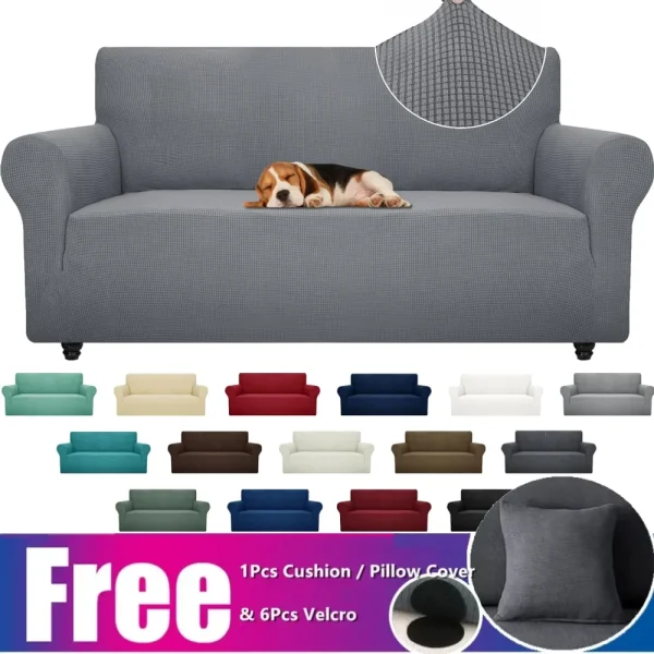 Jacquard Stretch Couch Cover Universal Sofa Covers